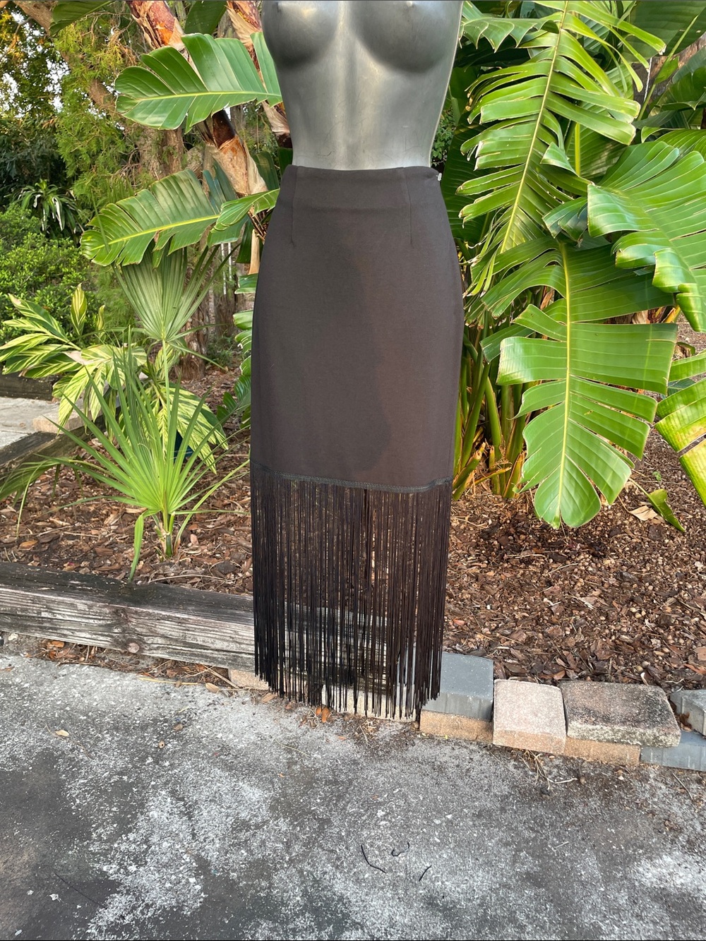 Carmen Mark Volvo fringe pencil skirt - Picture 3 of 9